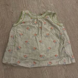 Caramel floral baby dress